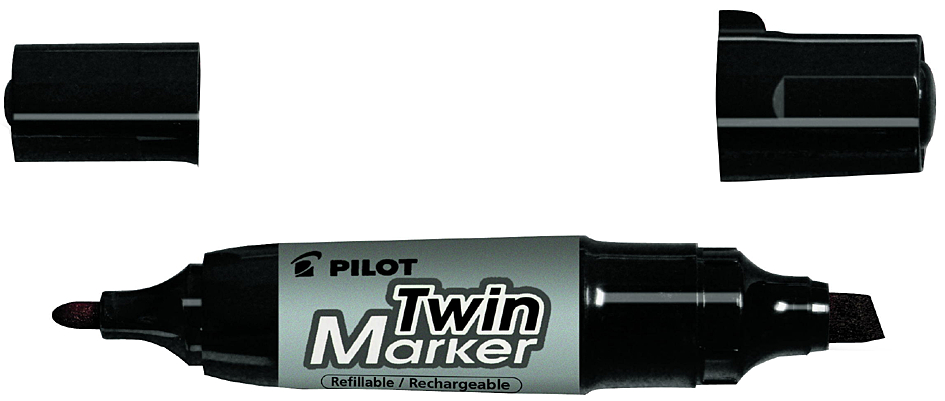 PILOT Permanent-Marker ´Twin Marker Jumbo´, schwarz