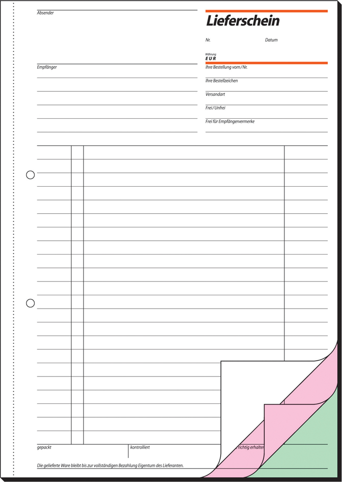 sigel Formularbuch ´Lieferschein mit Empfangsschein´, A6, SD