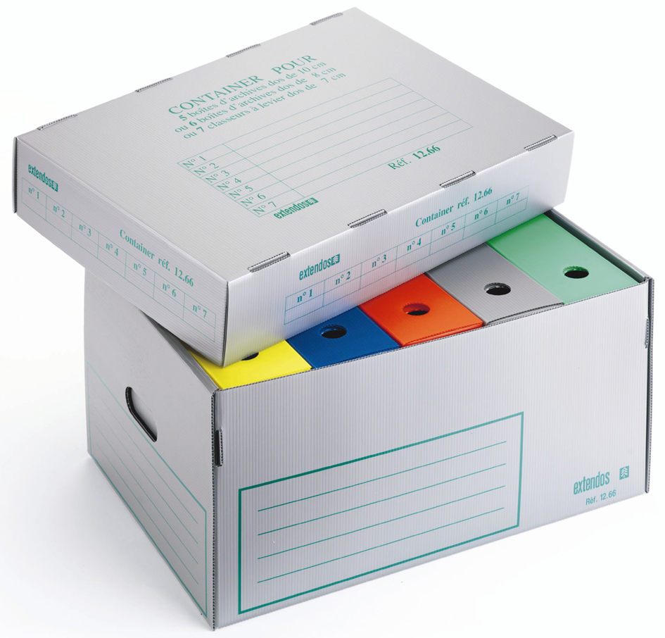 extendos Archiv- & Transport-Box aus Polypropylen Wellpappe