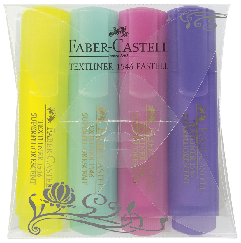 FABER-CASTELL Textmarker TEXTLINER 1546, 4er Etui