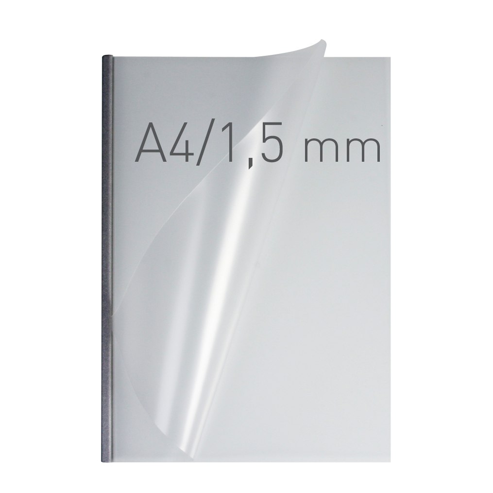 50 EasyCOVER A4 - PVC matt - 1,5 mm - silber