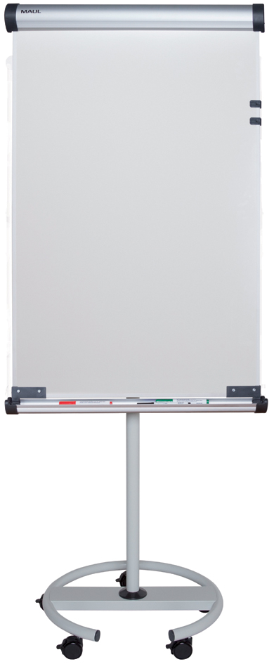 MAUL Flipchart MAULsolid, Rundfuß flip2use, grau