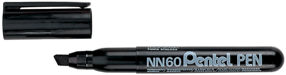 Pentel Permanent-Marker GREEN-LABEL NN60, schwarz