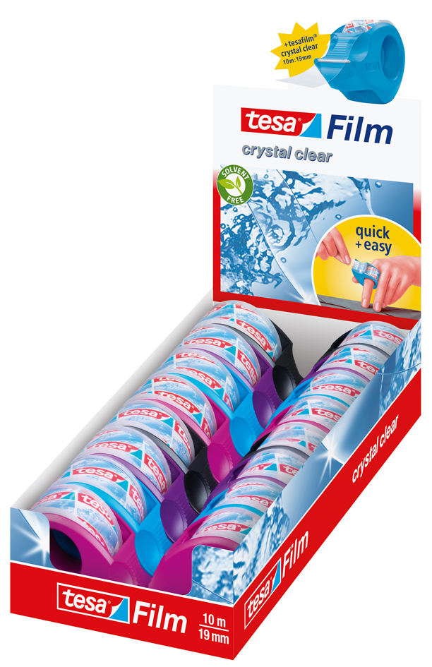 tesa Mini Abroller inkl. tesa Film klar, im Thekendisplay