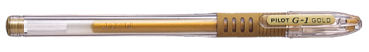 PILOT Gelschreiber G1-10 Grip, Strichfarbe: silber