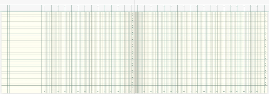 König & Ebhardt Spaltenbuch DIN A4, 32 Spalten, 40 Blatt