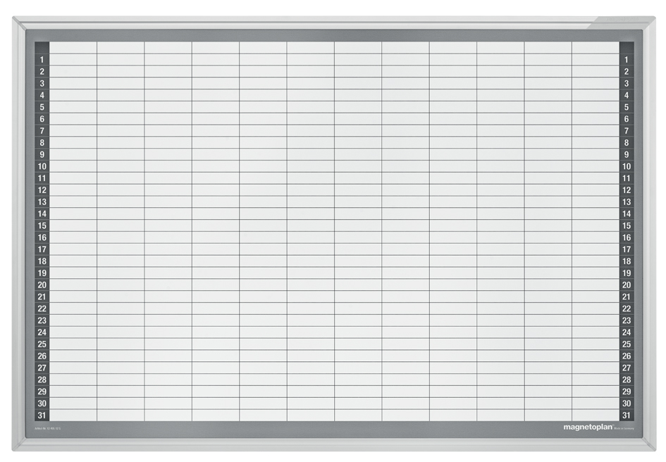 magnetoplan Monatsplaner, (B)920 x (H)625 mm