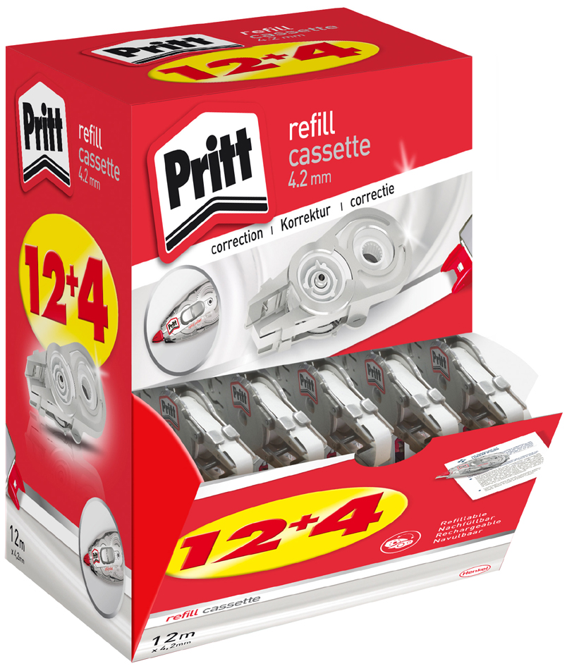 Pritt Refillkassette Flex 970, 4,2 mm x 12 m, 16er Multipack