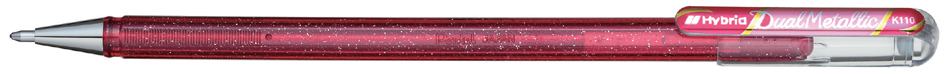 Pentel Hybrid Gel-Tintenroller ´Dual Pen´, schwarz/rot