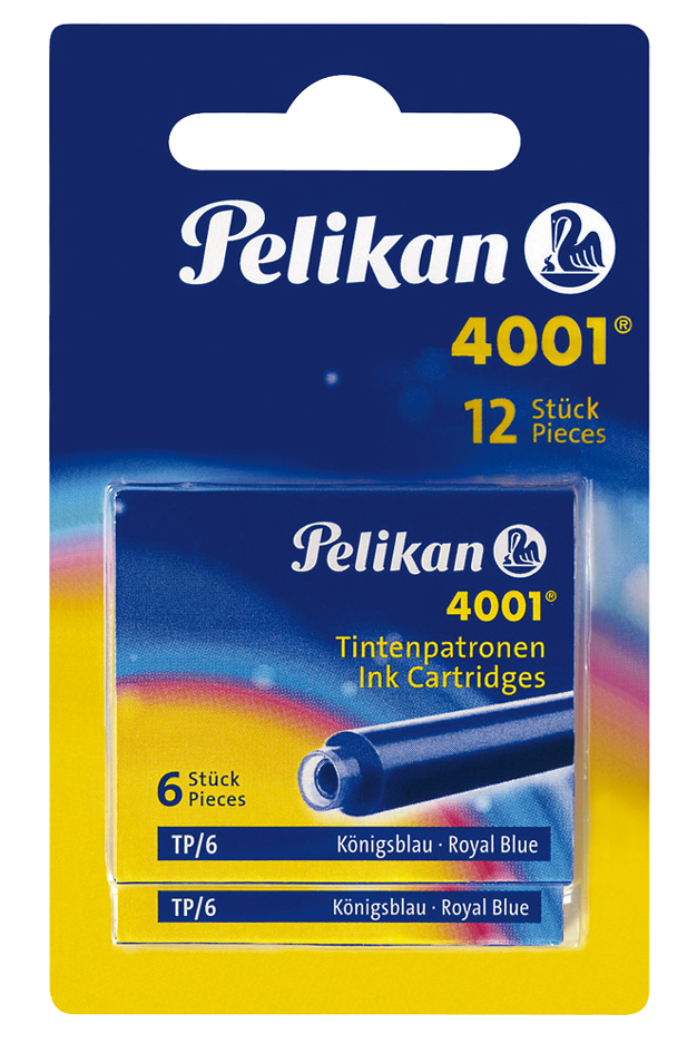 Pelikan Tintenpatronen 4001 TP/6, königsblau