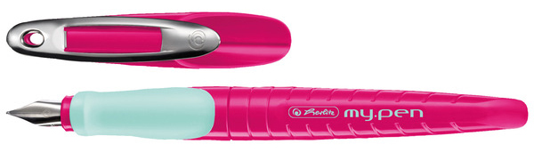 herlitz Füllhalter my.pen, Federbreite: M, pink/türkis