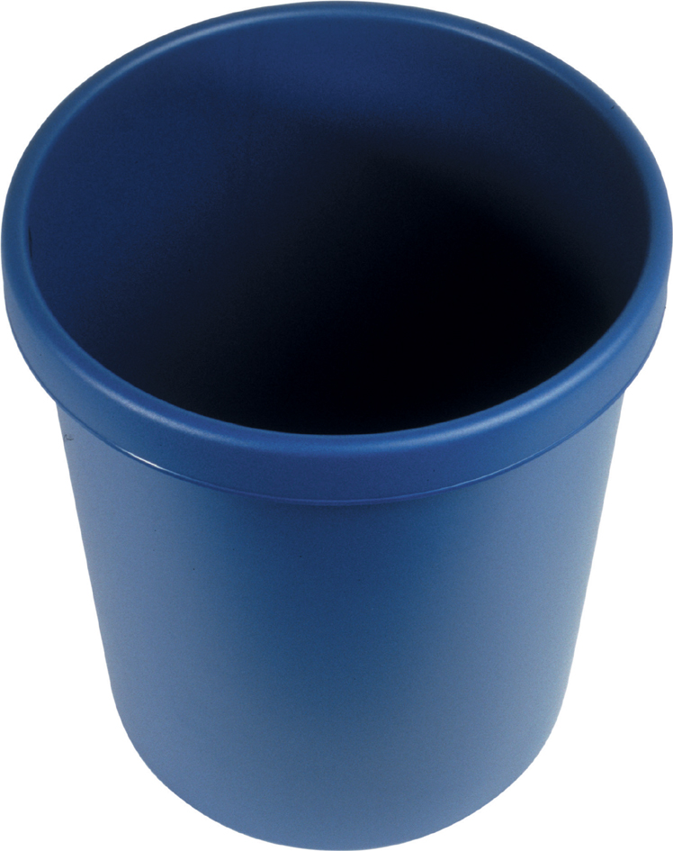 helit Gross-Papierkorb, 30 Liter, PE, blau