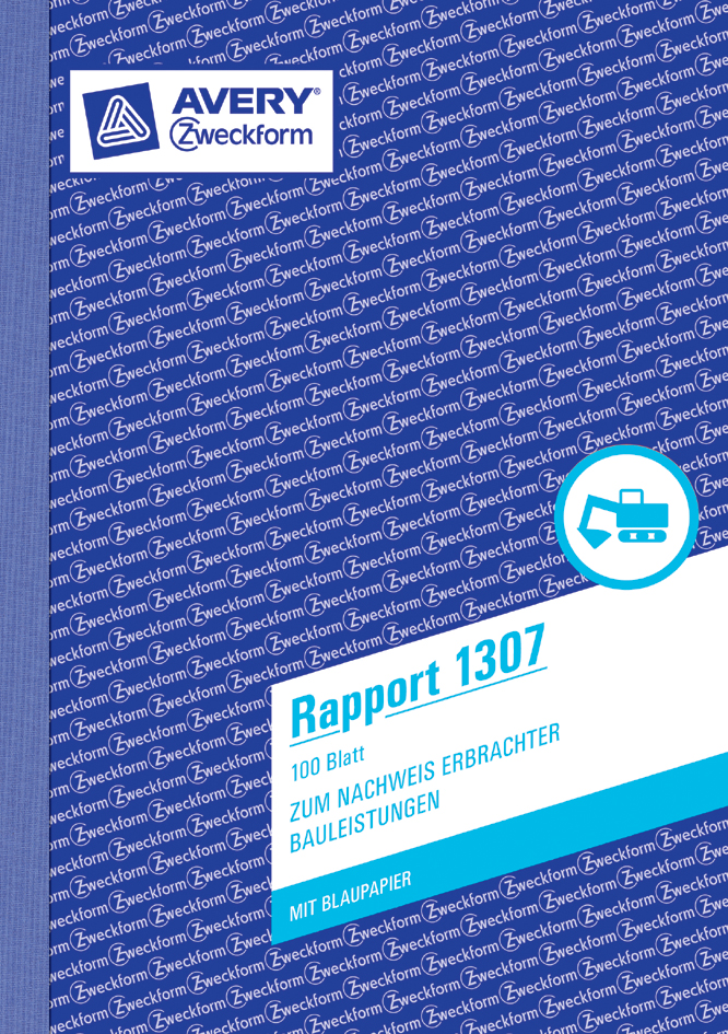 AVERY Zweckform Formularbuch ´Rapport´, A6, 100 Blatt