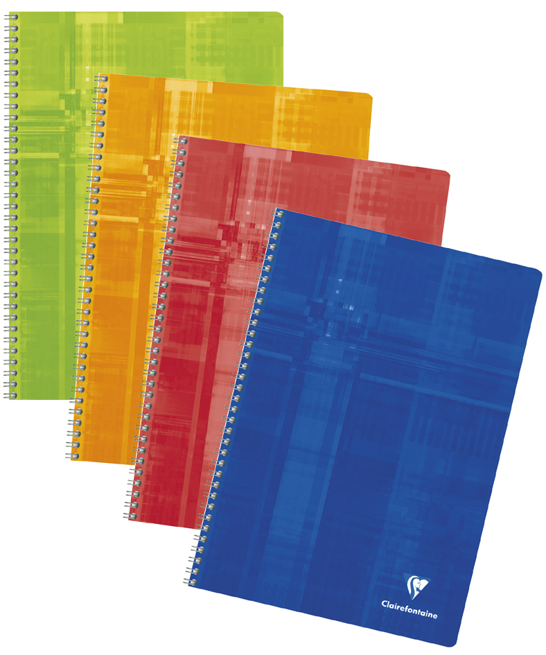 Clairefontaine Spiralheft, DIN A4, kariert 4x4, 50 Blatt