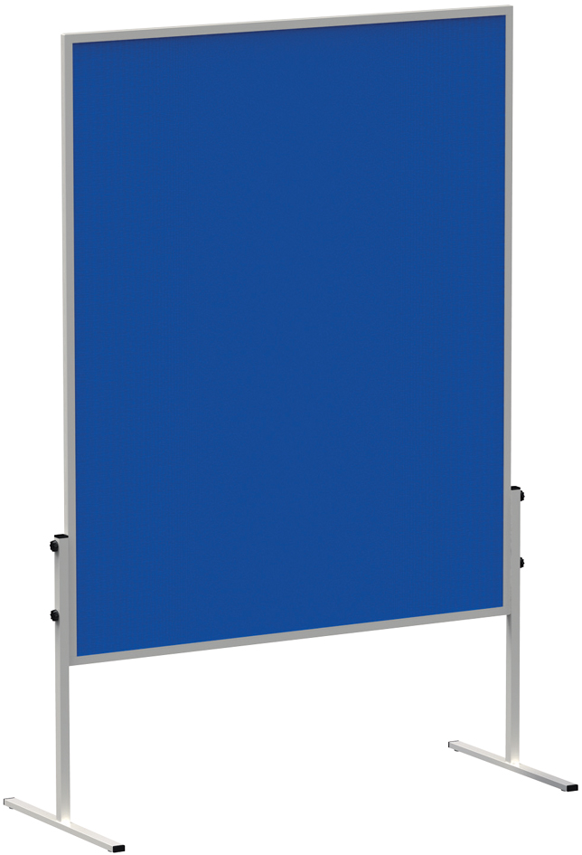 MAUL Moderationstafel solid, 1.500 x 1.200 mm, Filz blau