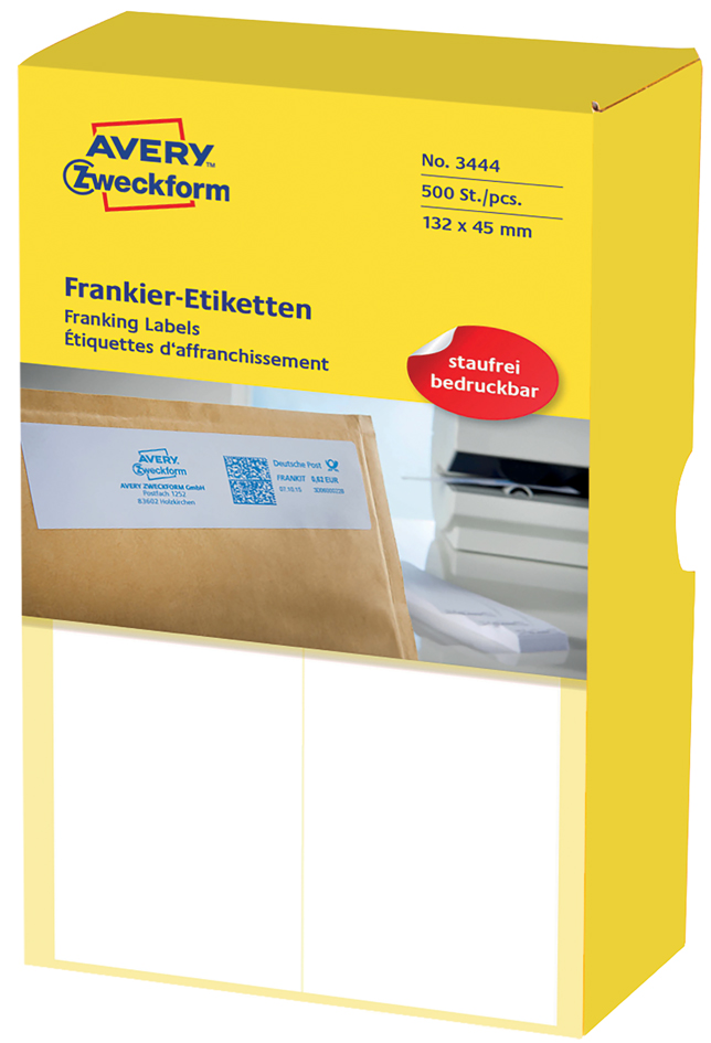 AVERY Zweckform Frankier-Etiketten, 135 x 38 mm, doppelt