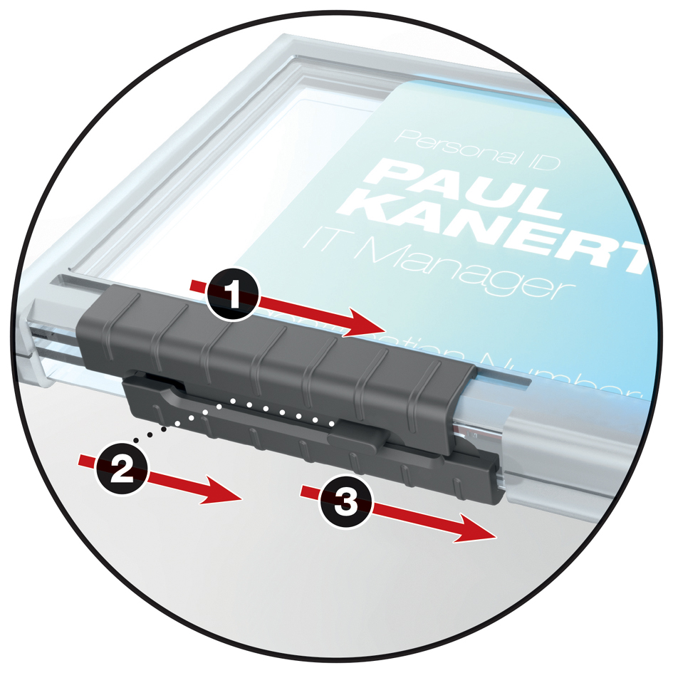 DURABLE Ausweishalter PUSHBOX DUO, transparent