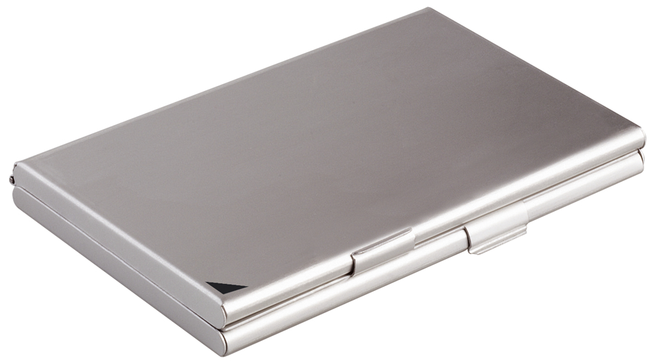 DURABLE Visitenkarten-Etui BUSINESS CARD BOX DUO, mattsilber