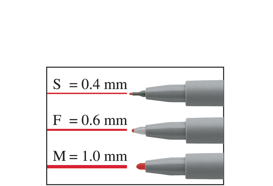 FABER-CASTELL NonPermanent-Marker MULTIMARK S, 4er Etui