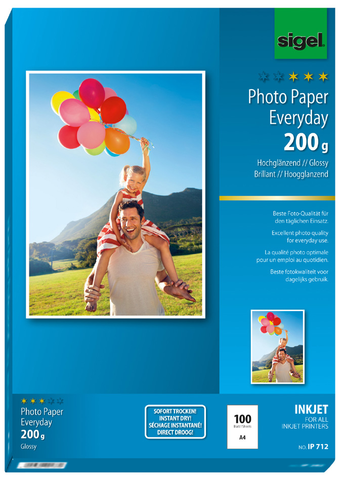 sigel InkJet-Everyday-Foto-Papier ´HOT DEAL´, DIN A4