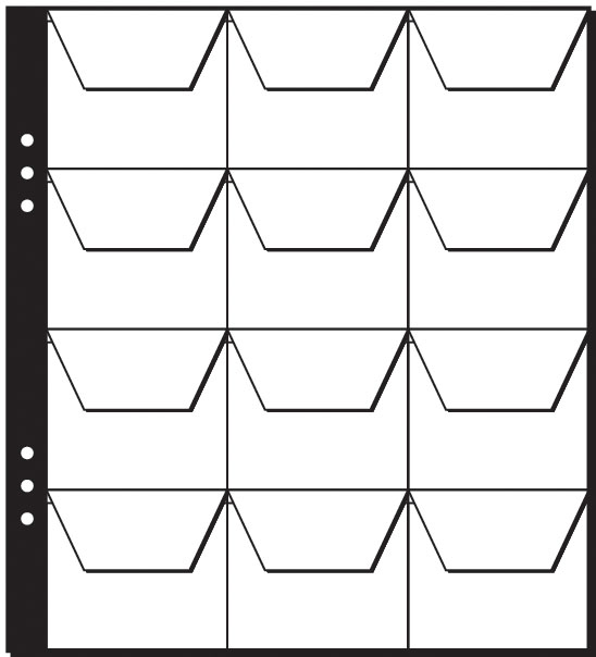 PAGNA Münzhüllen, 20 Fächer à 45 x 45 mm, 215 x 235 mm