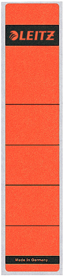 LEITZ Ordnerrücken-Etikett, 39 x 192 mm, kurz, schmal, rot