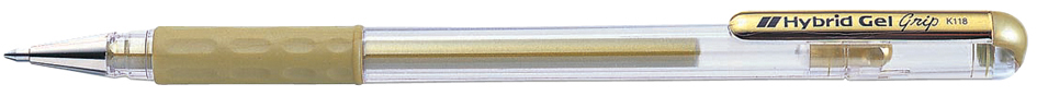 Pentel Gel-Tintenroller Hybrid Gel Grip Metallic K118, gold