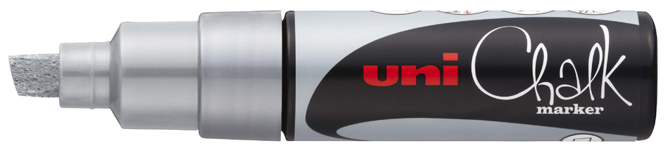 uni-ball Kreidemarker Chalk PWE-8K, silber, Keilspitze