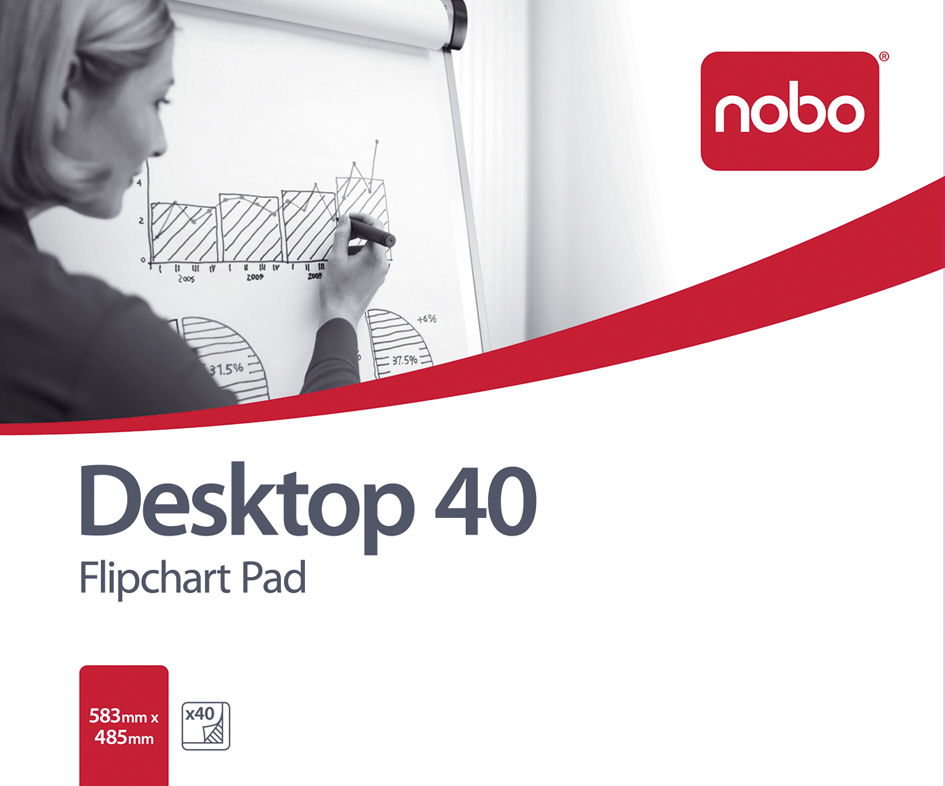 nobo Flipchart-Block, Format: DIN B1, (B)584 x (H)483 mm