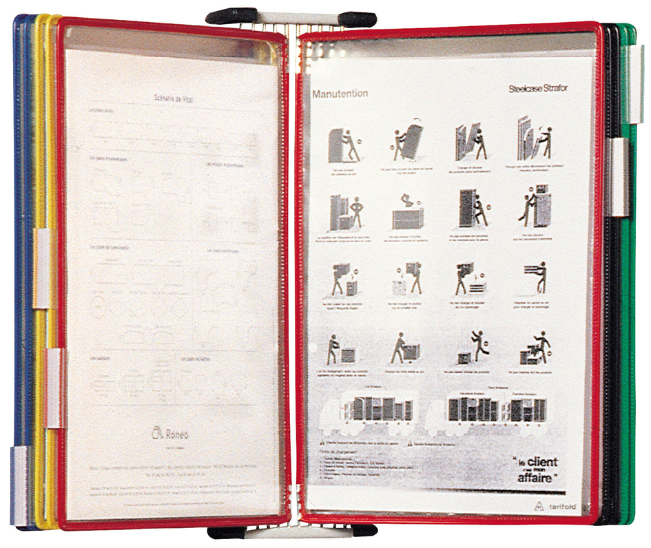 tarifold tdisplay Wandsichttafelsystem Metall, bestückt