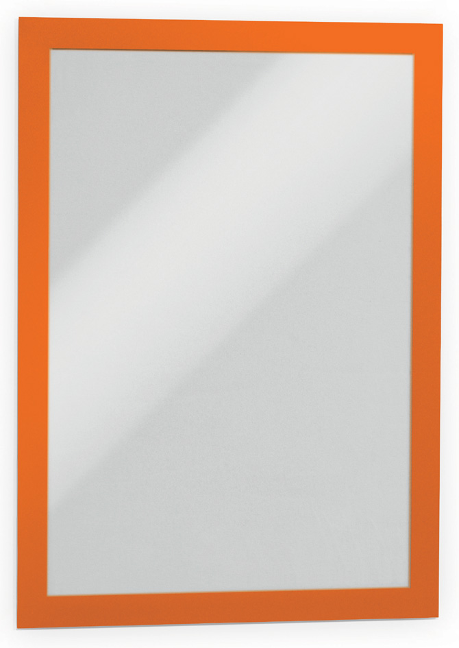 DURABLE Magnetrahmen DURAFRAME, DIN A4, orange, Großpackung