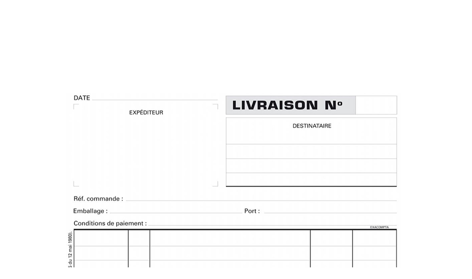 EXACOMPTA Formularbuch ´Livraison´, 210 x 180 mm