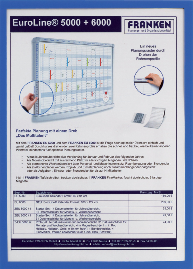 FRANKEN Sichttasche FRAME IT X-tra!Line, DIN A4, rot