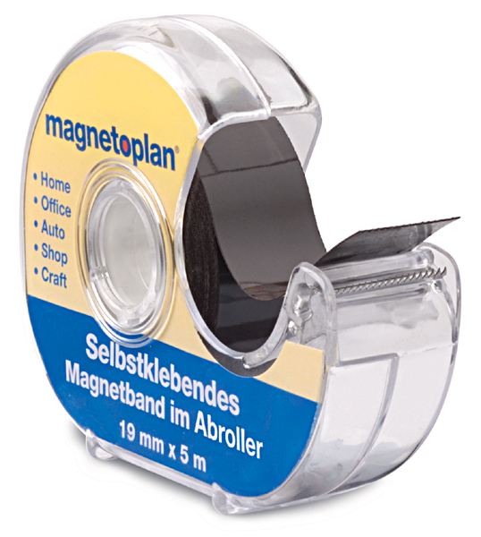 Magnetoplan Selbstklebendes Magnetband im Spender