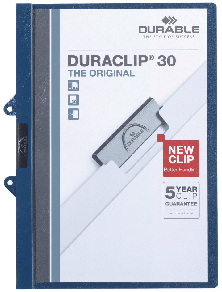 DURABLE Klemmhefter DURACLIP EASY FILE, DIN A4, dunkelblau