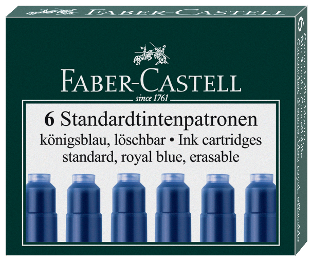 FABER-CASTELL Tintenpatronen Standard, schwarz