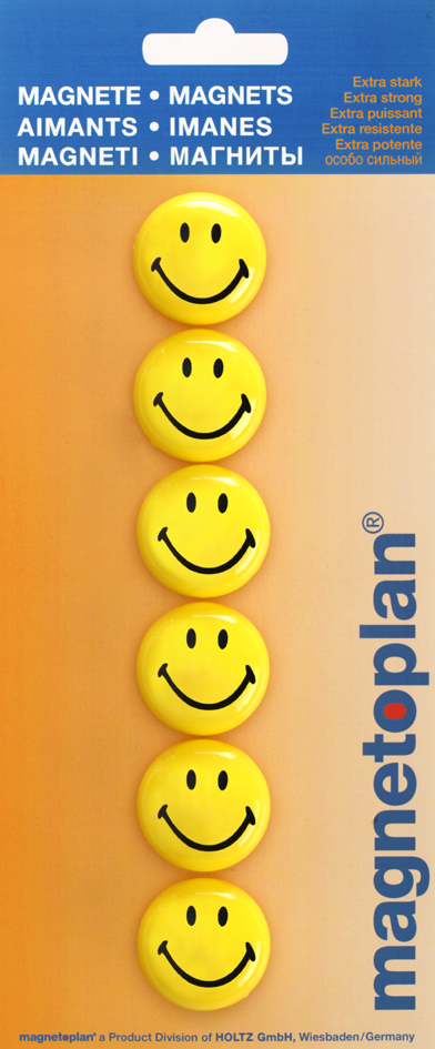 magnetoplan Haftmagnet ´Smiley´, Durchmesser: 30 mm