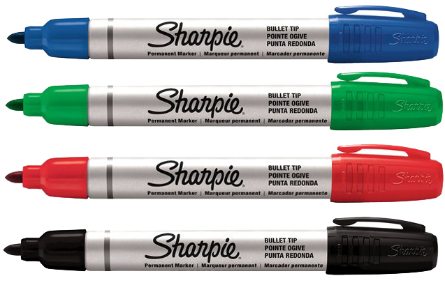 Sharpie Permanent-Marker METAL SMALL, Rundspitze, schwarz