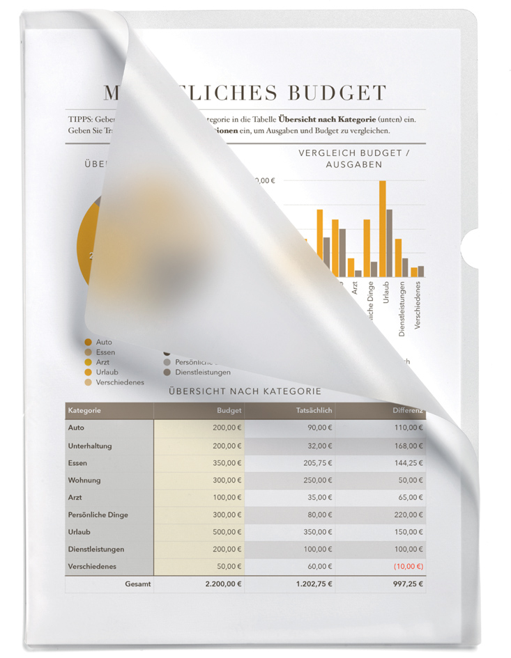 DURABLE PREMIUM Sichthülle, DIN A4, PVC, 0,20 mm