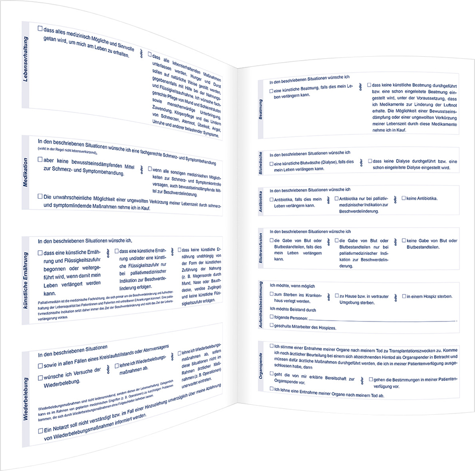 RNK Verlag Vordruck-Mappe ´Meine Patientenverfügung´