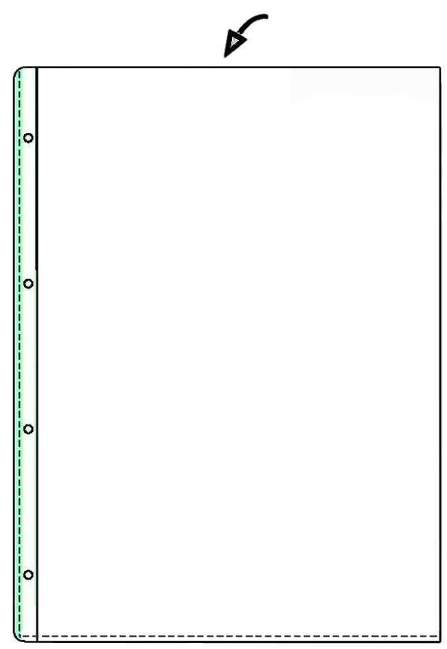 HETZEL Prospekthülle Standard, A4, PVC, genarbt, 0,095 mm