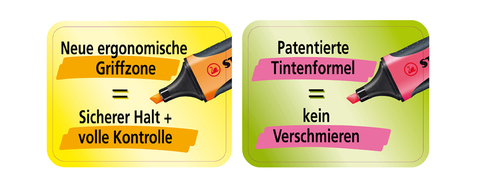 STABILO Textmarker BOSS EXECUTIVE, 4er Kunststoff-Etui