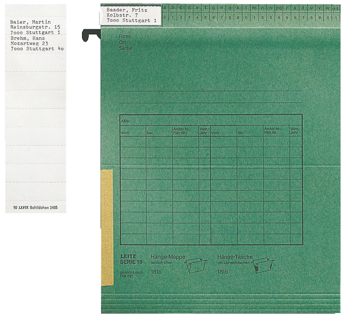 LEITZ Blanko-Beschriftungsschildchen, (B)50 x (H)15 mm, weiß