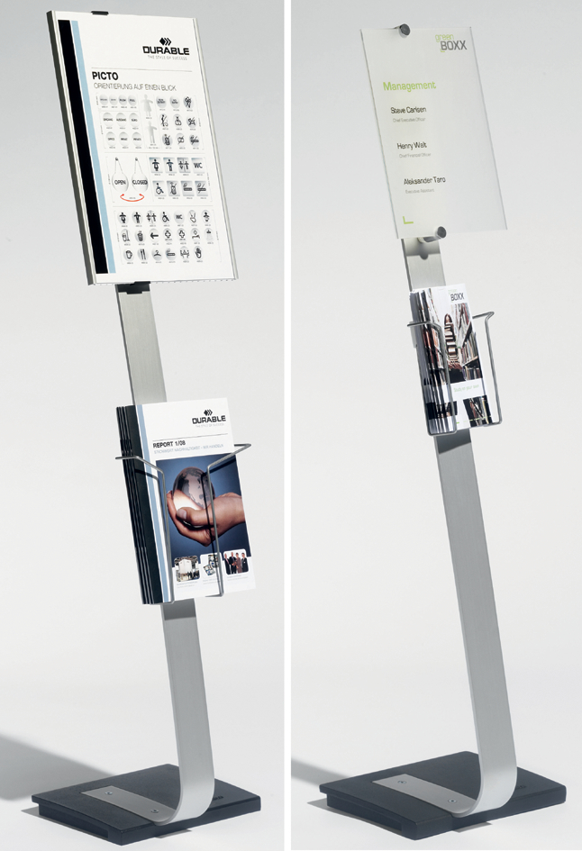 DURABLE Infoständer CRYSTAL SIGN stand, DIN A4