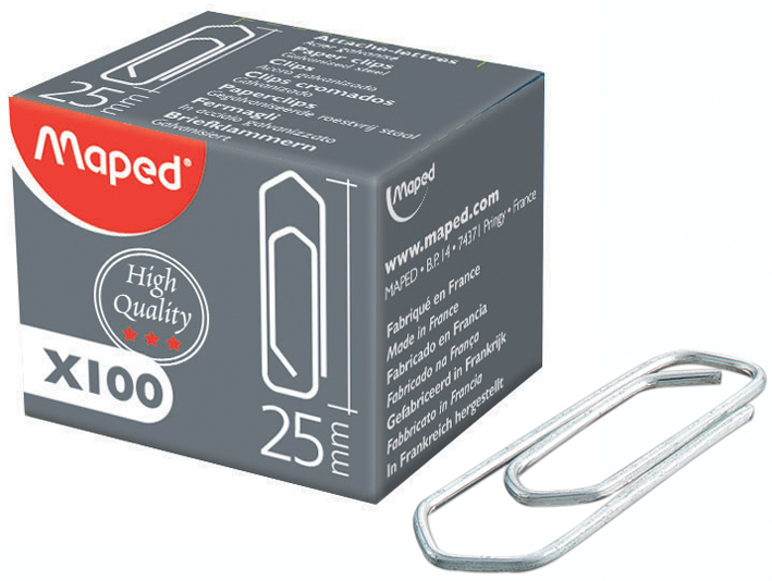 Maped Büroklammern, galvanisiert, 32 mm, Großpackung