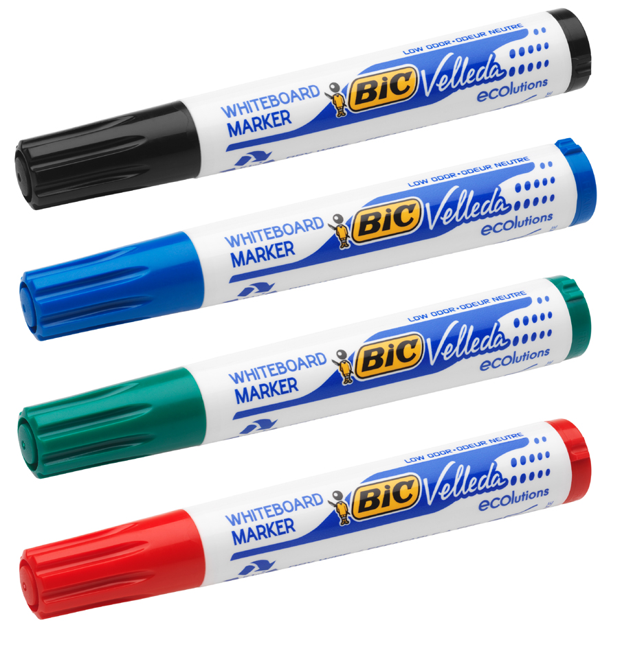 BIC Whiteboard-Marker Velleda 1701 ECOlutions, 4er Etui