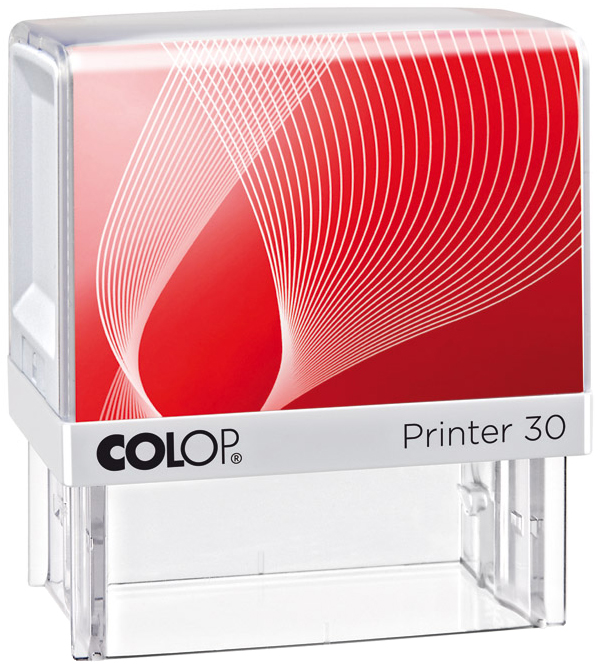 COLOP Textstempel Printer 30, 5-zeilig, mit Gutschein, weiß