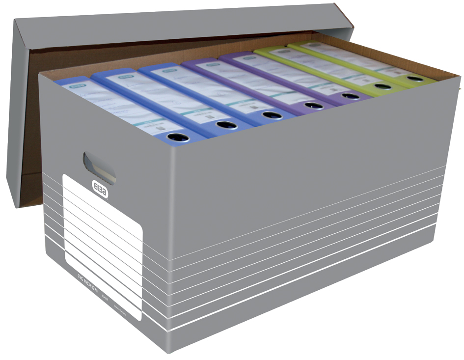 ELBA tric Archiv- und Transportbox für A4, grau/weiß