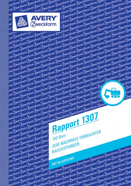 AVERY Zweckform Formularbuch ´Rapport´, A5, 100 Blatt