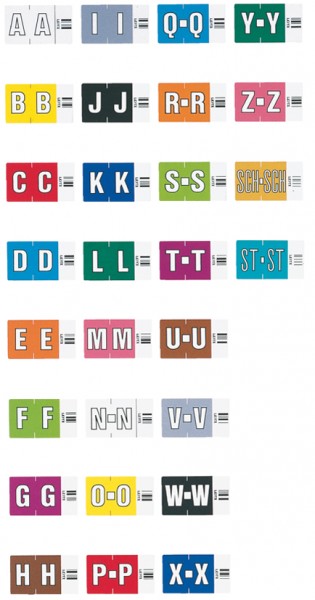 LEITZ Buchstabensignal Orgacolor ´S´, auf Rolle, grün